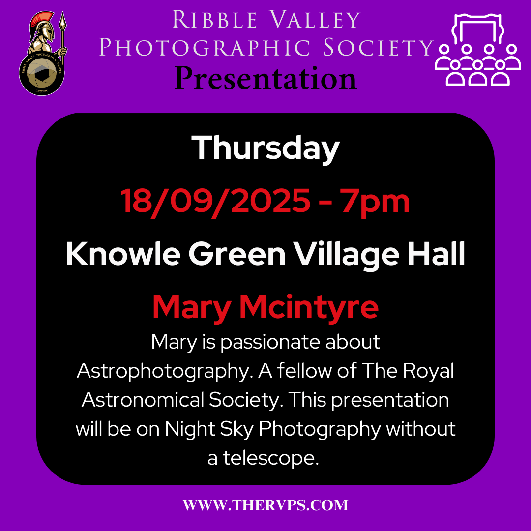 Presentation by Mary McIntyre on Night Sky Photography without a telescope